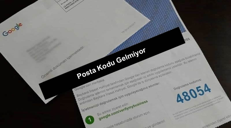 my business posta kodu doğrulama gelmedi