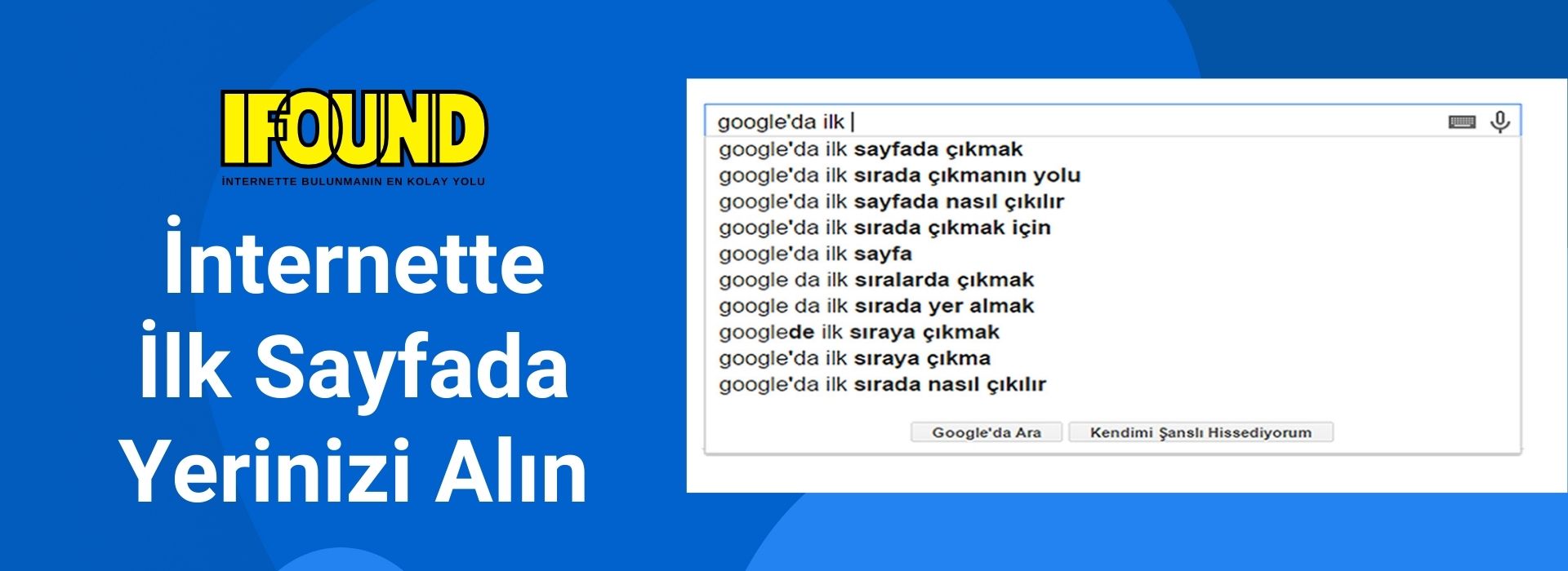 google da reklamsız ilk sayfada çıkma